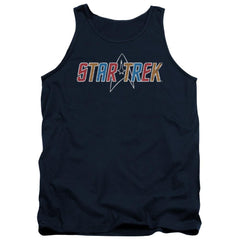 Star Trek Multi Colored Logo Men's 18/1 Cotton Tank Top