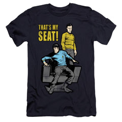 Star Trek My Seat Men's Ultra-Soft 30/1 Cotton Slim Short-Sleeve T-Shirt