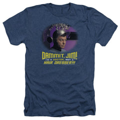 Star Trek Not A Hair Dresser Men's 30/1 Heather 60 40 Poly Short-Sleeve T-Shirt