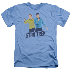 Star Trek Phasers Ready Men's 30/1 Heather 60 40 Poly Short-Sleeve T-Shirt
