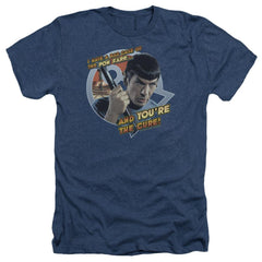 Star Trek Pon Far Men's 30/1 Heather 60 40 Poly Short-Sleeve T-Shirt