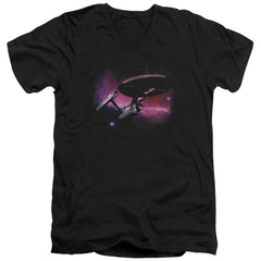 Star Trek Prime Directive Men's 30/1 Cotton Slim V-Neck T-Shirt