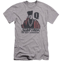 Star Trek Q Point Men's Ultra-Soft 30/1 Cotton Slim Short-Sleeve T-Shirt