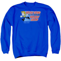 Star Trek Quogs Boldly Good Men's Crewneck 50 50 Poly Long-Sleeve T-Shirt