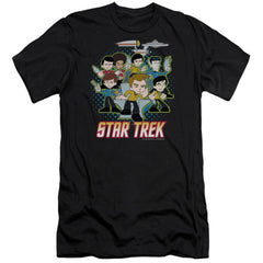 Star Trek Quogs Quogs Collage Men's Ultra-Soft 30/1 Cotton Slim Short-Sleeve T-Shirt