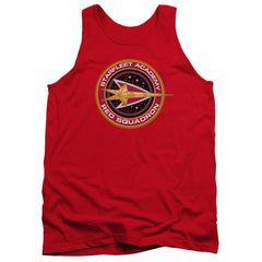Star Trek Red Squadron Men's 18/1 Cotton Tank Top