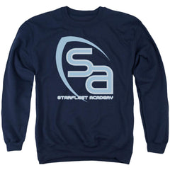 Star Trek SA Logo Men's Crewneck 50 50 Poly Long-Sleeve T-Shirt