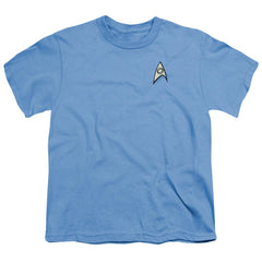 Star Trek Science Uniform Youth 18/1 100% Cotton Short-Sleeve T-Shirt
