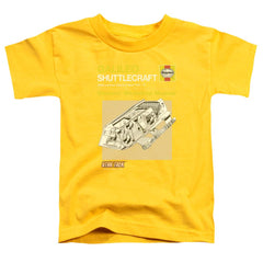 Star Trek Shuttle Manual Toddler 18/1 Cotton Short-Sleeve T-Shirt