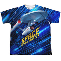 Star Trek Space Frontier Youth Regular Fit Poly Short-Sleeve T-Shirt