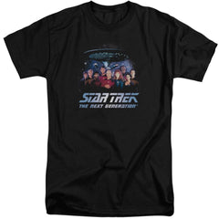 Star Trek Space Group Men's 18/1 Tall Cotton Short-Sleeve T-Shirt