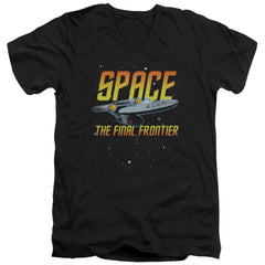 Star Trek Space Men's 30/1 Cotton Slim V-Neck T-Shirt