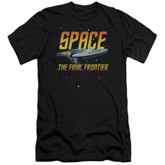 Star Trek Space Men's Ultra-Soft 30/1 Cotton Slim Short-Sleeve T-Shirt