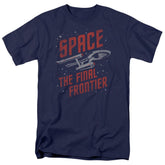 Star Trek Space Travel Men's 18/1 Cotton Short-Sleeve T-Shirt