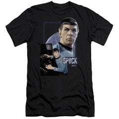 Star Trek Spock Men's Ultra-Soft 30/1 Cotton Slim Short-Sleeve T-Shirt