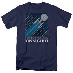 Star Trek Starfleet Recruitment Poster Men's 18/1 Cotton Short-Sleeve T-Shirt