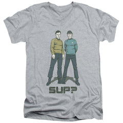 Star Trek Sup Men's 30/1 Cotton Slim V-Neck T-Shirt
