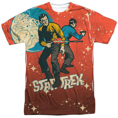 Star Trek Teamwork Men's Regular Fit Polyester Short-Sleeve T-Shirt