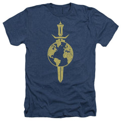 Star Trek Terran Empire Men's 30/1 Heather 60 40 Poly Short-Sleeve T-Shirt