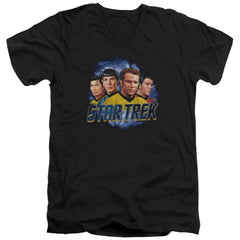 Star Trek The Boys Men's 30/1 Cotton Slim V-Neck T-Shirt