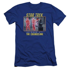 Star Trek The Changeling Men's Ultra-Soft 30/1 Cotton Slim Short-Sleeve T-Shirt