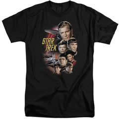 Star Trek The Classic Crew Men's 18/1 Tall Cotton Short-Sleeve T-Shirt