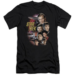 Star Trek The Classic Crew Men's Ultra-Soft 30/1 Cotton Slim Short-Sleeve T-Shirt