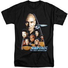 Star Trek The Next Generation Men's 18/1 Tall Cotton Short-Sleeve T-Shirt