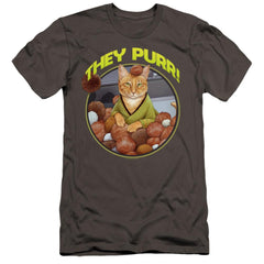 Star Trek The Purr Men's Ultra-Soft 30/1 Cotton Slim Short-Sleeve T-Shirt