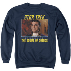 Star Trek The Squire Of Gothos Men's Crewneck 50 50 Poly Long-Sleeve T-Shirt