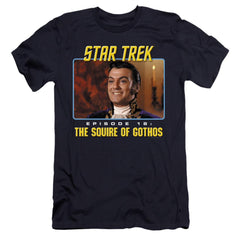 Star Trek The Squire Of Gothos Men's Ultra-Soft 30/1 Cotton Slim Short-Sleeve T-Shirt
