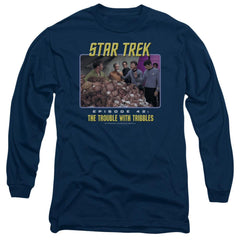 Star Trek The Trouble With Tribbles Men's 18/1 Cotton Long-Sleeve T-Shirt