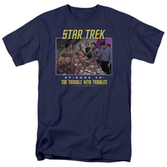 Star Trek The Trouble With Tribbles Men's 18/1 Cotton Short-Sleeve T-Shirt
