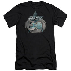 Star Trek TNG 30 Logo Men's Ultra-Soft 30/1 Cotton Slim Short-Sleeve T-Shirt