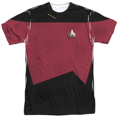 Star Trek TNG Command Uniform Men's Regular Fit Polyester Short-Sleeve T-Shirt
