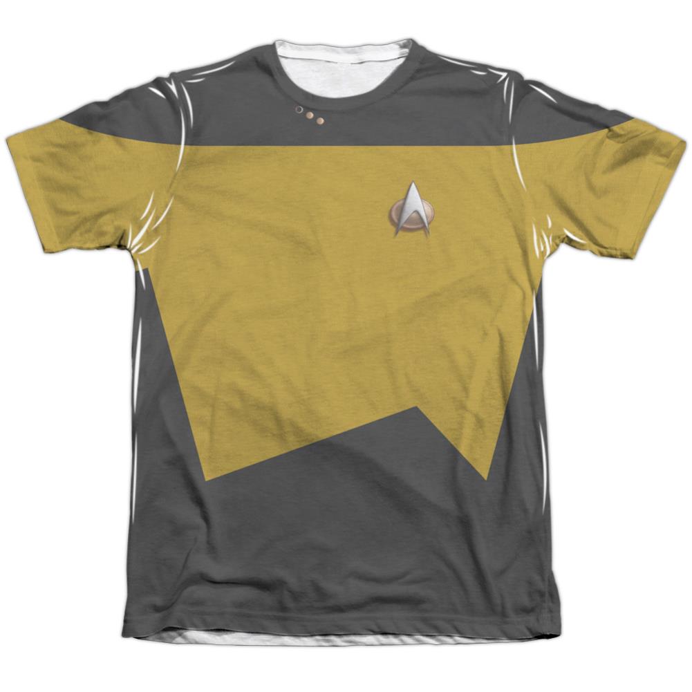 Star Trek TNG Engineering Uniform Men's Regular Fit Poly Cotton Short-Sleeve T-Shirt