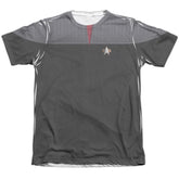 Star Trek TNG Movie Command Uniform Men's Regular Fit Poly Cotton Short-Sleeve T-Shirt