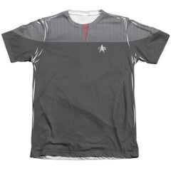 Star Trek TNG Movie Command Uniform Men's Regular Fit Poly Cotton Short-Sleeve T-Shirt