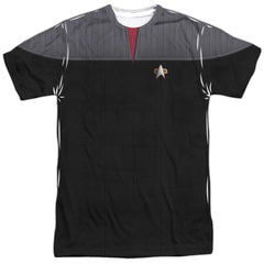 Star Trek TNG Movie Command Uniform Men's Regular Fit Polyester Short-Sleeve T-Shirt