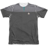 Star Trek TNG Movie Science Uniform Men's Regular Fit Poly Cotton Short-Sleeve T-Shirt