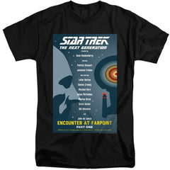 Star Trek TNG Season 1 Episode 1 Men's 18/1 Tall Cotton Short-Sleeve T-Shirt