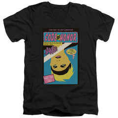 Star Trek TNG Season 1 Episode 4 Men's 30/1 Cotton Slim V-Neck T-Shirt