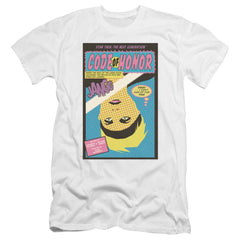 Star Trek TNG Season 1 Episode 4 Men's Ultra-Soft 30/1 Cotton Slim Short-Sleeve T-Shirt