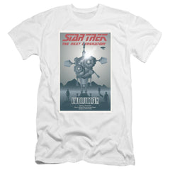 Star Trek TNG Season 3 Episode 1 Men's Ultra-Soft 30/1 Cotton Slim Short-Sleeve T-Shirt