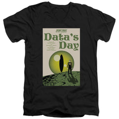 Star Trek TNG Season 4 Episode 11 Men's 30/1 Cotton Slim V-Neck T-Shirt