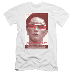 Star Trek TNG Season 4 Episode 15 Men's Ultra-Soft 30/1 Cotton Slim Short-Sleeve T-Shirt