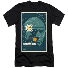 Star Trek TNG Season 5 Episode 19 Men's Ultra-Soft 30/1 Cotton Slim Short-Sleeve T-Shirt