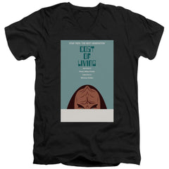 Star Trek TNG Season 5 Episode 20 Men's 30/1 Cotton Slim V-Neck T-Shirt