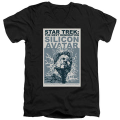 Star Trek TNG Season 5 Episode 4 Men's 30/1 Cotton Slim V-Neck T-Shirt