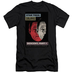 Star Trek TNG Season 6 Episode 26 Men's Ultra-Soft 30/1 Cotton Slim Short-Sleeve T-Shirt